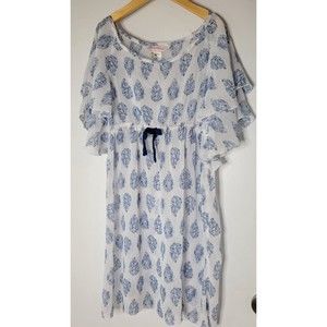 Tommy Bahama Girls White Floral Swim Cover Up Girls Size 14 Coverup Dress